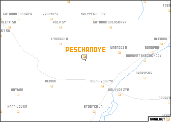 map of Peschanoye