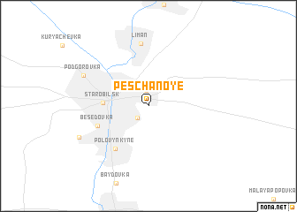 map of Peschanoye