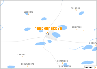 map of Peschanskoye