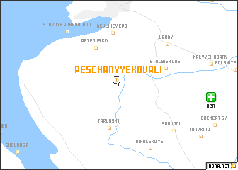 map of Peschanyye Kovali