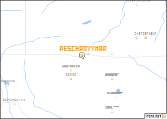 map of Peschanyy Mar