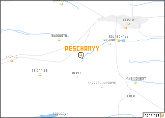 map of Peschanyy