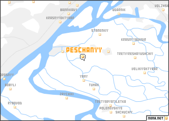 map of Peschanyy