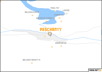 map of Peschanyy