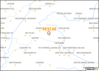 map of Pesche