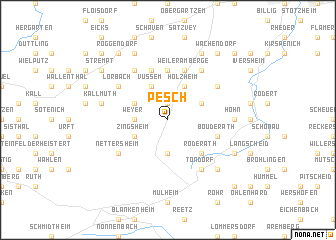 map of Pesch