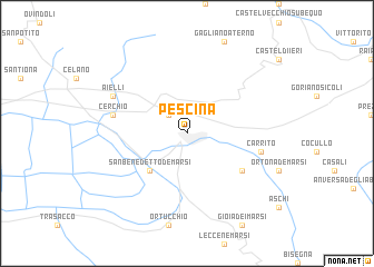 map of Pescina