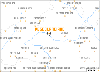 map of Pescolanciano