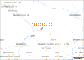 map of Pescosolido