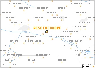 map of Peseckendorf