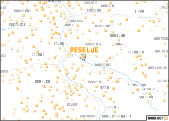map of Peselje