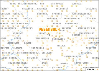 map of Pesenbach
