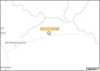 map of Pesenema