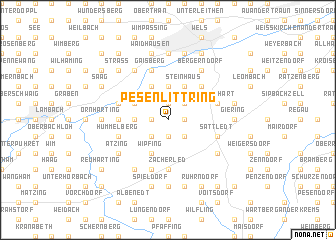 map of Pesenlittring