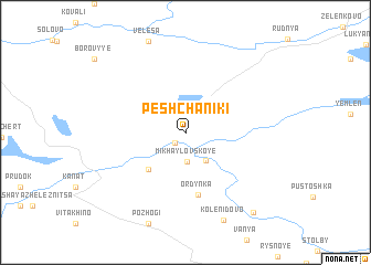 map of Peshchaniki