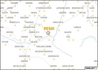 map of Peshi