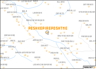 map of Peshkëpia e Poshtme