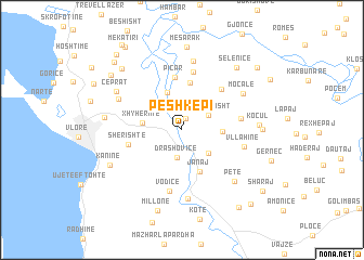 map of Peshkëpi