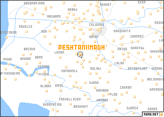 map of Peshtani i Madh