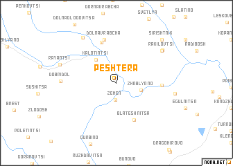map of Peshtera