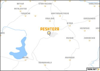 map of Peshtera