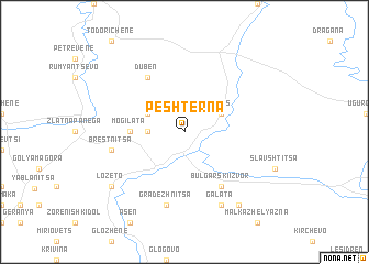 map of Peshterna