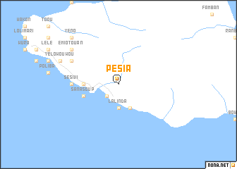 map of Pesia