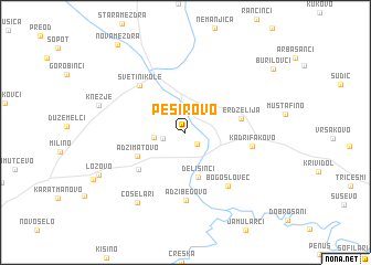 map of Peširovo