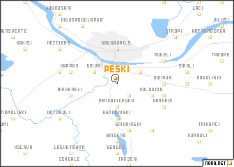 map of Peski