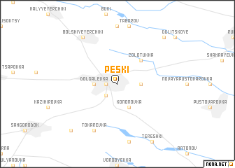 map of Peski