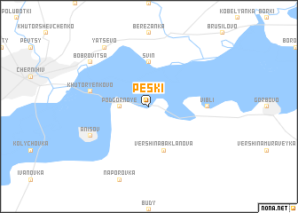 map of Peski