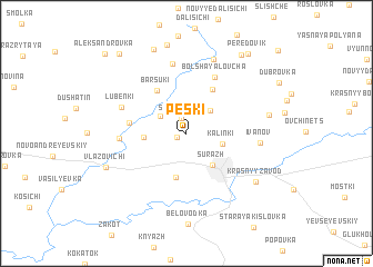 map of Peski