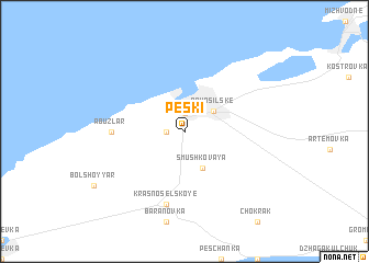 map of Peski