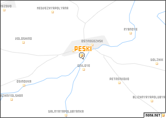 map of Peski