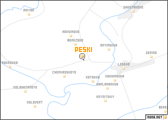 map of Peski