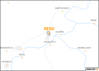 map of Peski