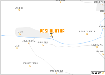 map of Peskovatka