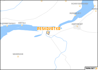 map of Peskovatka