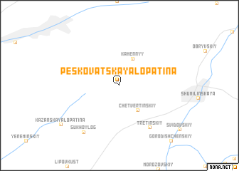 map of Peskovatskaya-Lopatina