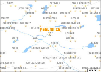 map of Pesławice