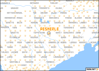 map of Pesmerle