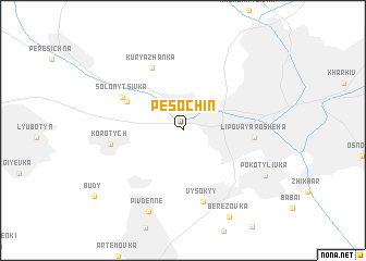 map of Pesochin