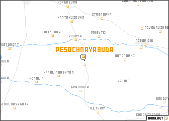 map of Pesochnaya Buda