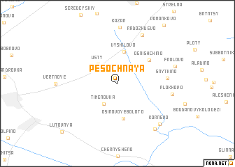 map of Pesochnaya