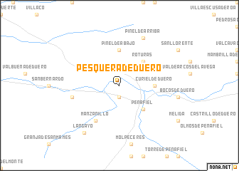 map of Pesquera de Duero