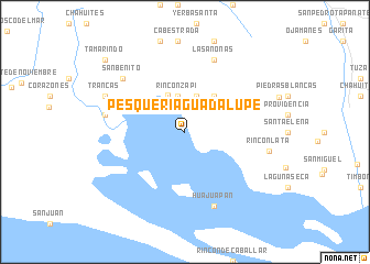 map of Pesquería Guadalupe