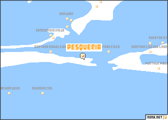 map of Pesquería