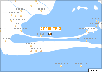 map of Pesquería