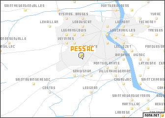 map of Pessac