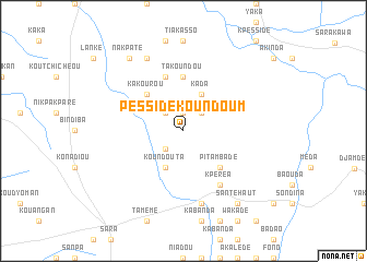 map of Pessidé Koundoum